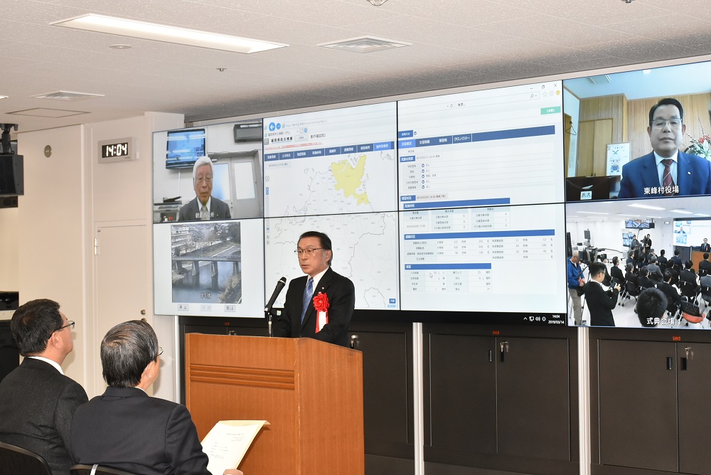 「福岡県新災害対策本部」披露式