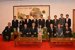 昨年10月に訪問した台湾友好議員連盟のメンバー